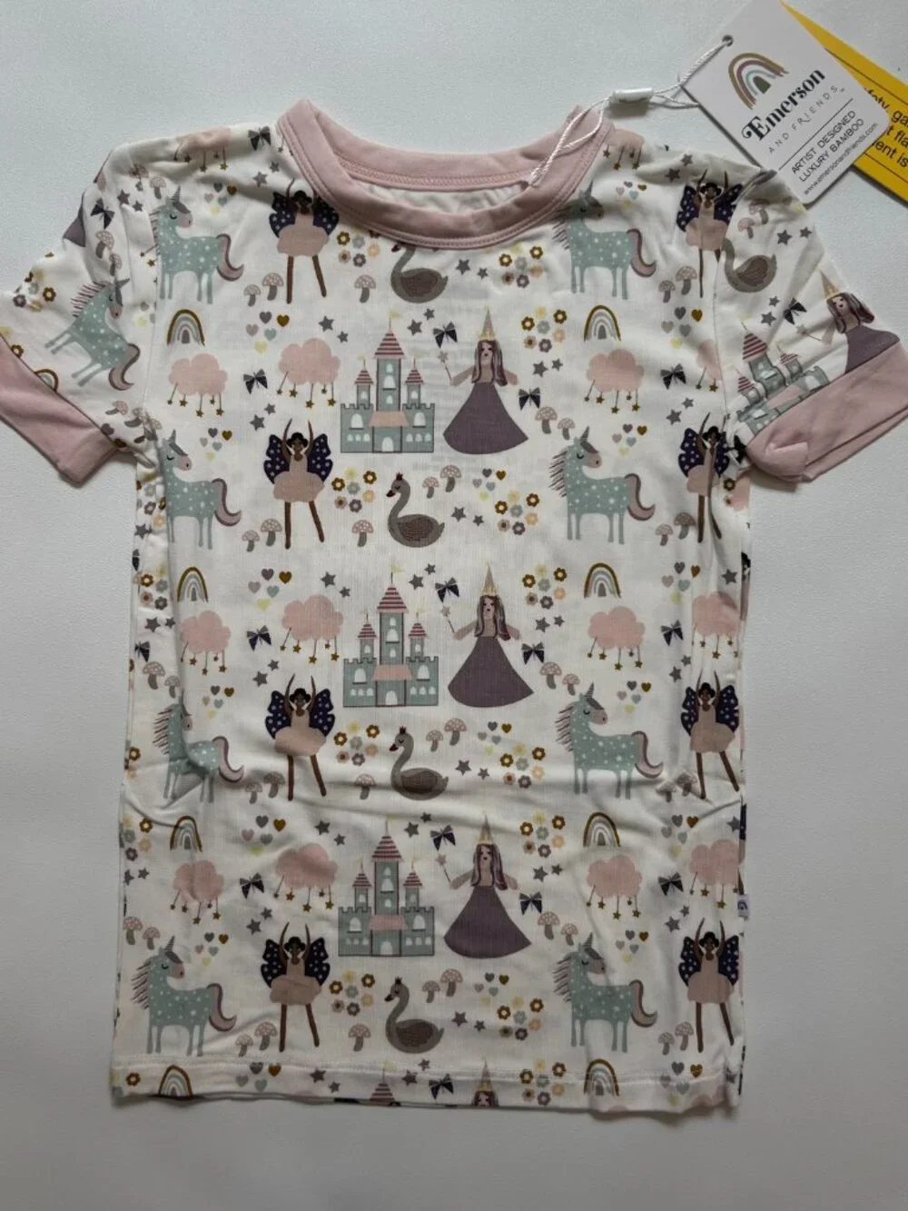 NWT Emerson & Friends 2T 3T Once Upon a Time Princess Bamboo Pajamas